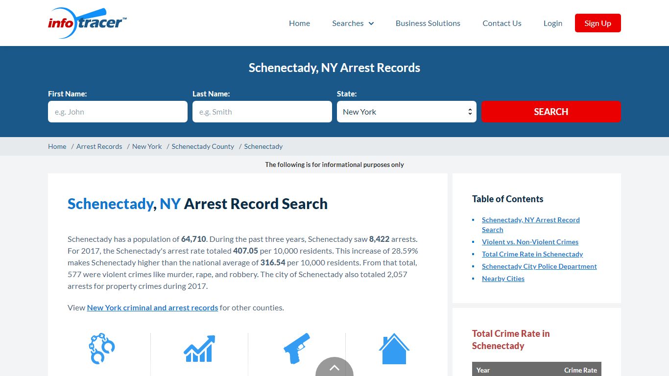 Find Schenectady, NY Arrest Records Online - InfoTracer