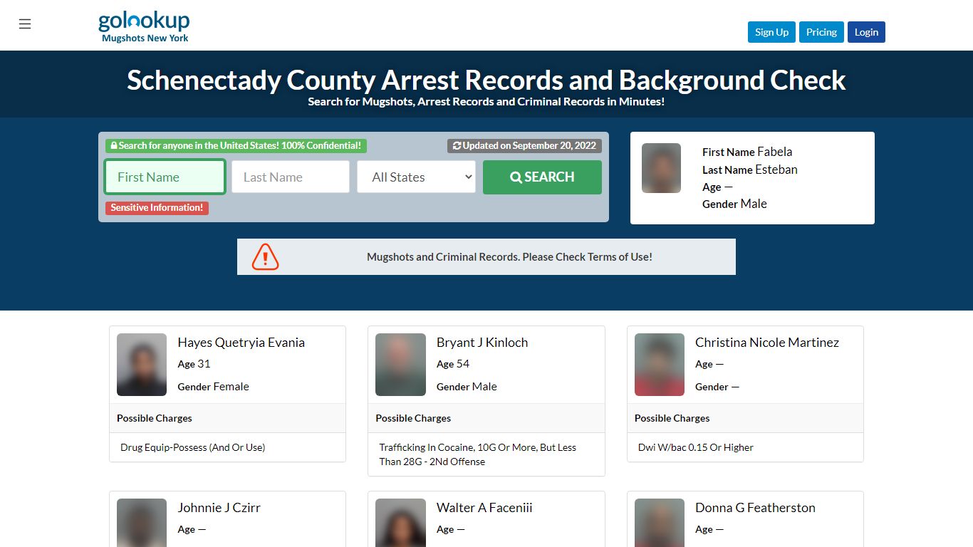 Schenectady County Mugshots, Schenectady County Arrest Records - GoLookUp